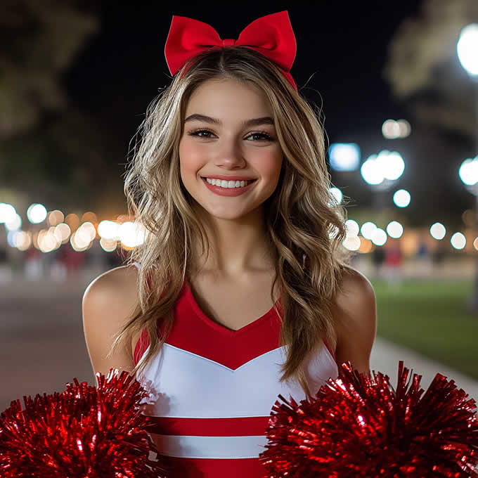 Alluring Cheerleader Captain